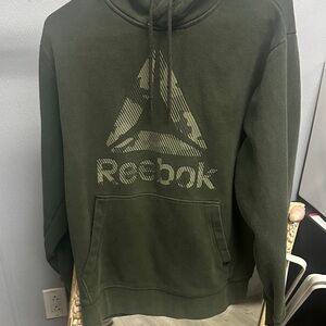 Reebok Men's Olive Green Hoodie